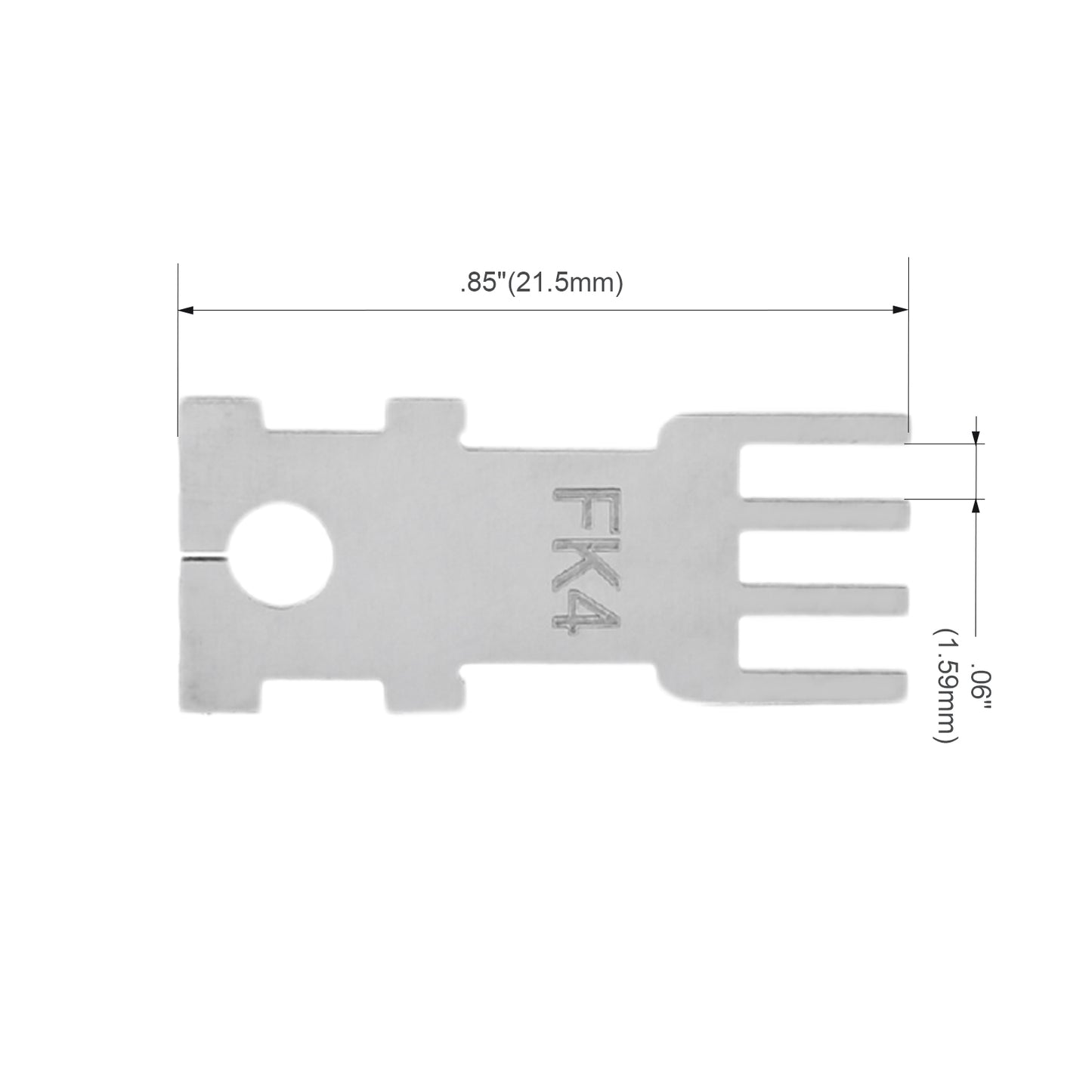 JRready Single Mounting Hole Flat Blade Replacement Tips for Molex/AMP/Delphi Terminal Extraction Tools