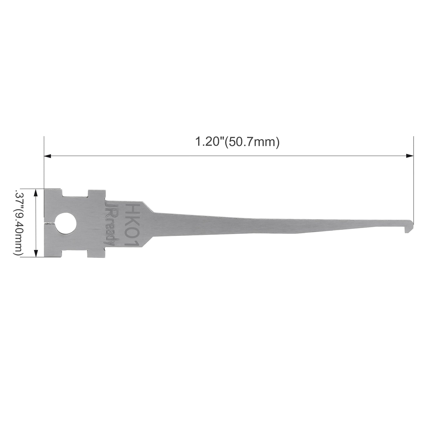 JRready Single Mounting Hole Flat Blade Replacement Tips for Molex/AMP/Delphi Terminal Extraction Tools