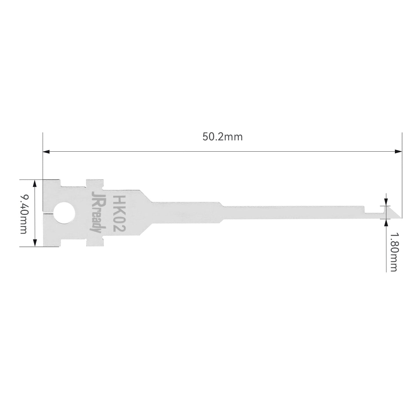 JRready Single Mounting Hole Flat Blade Replacement Tips for Molex/AMP/Delphi Terminal Extraction Tools