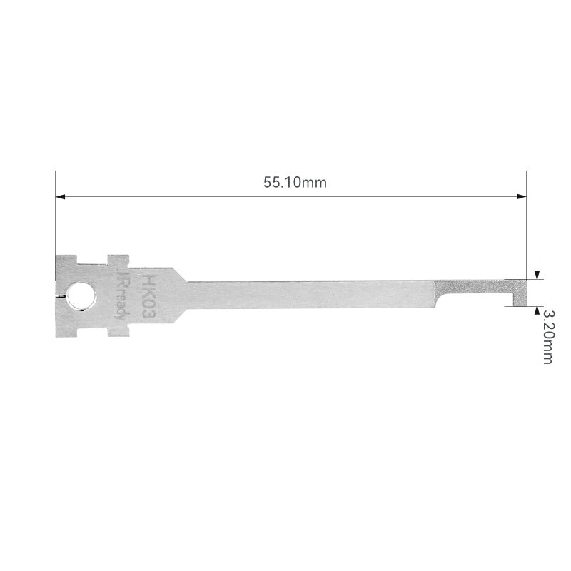 JRready Single Mounting Hole Flat Blade Replacement Tips for Molex/AMP/Delphi Terminal Extraction Tools