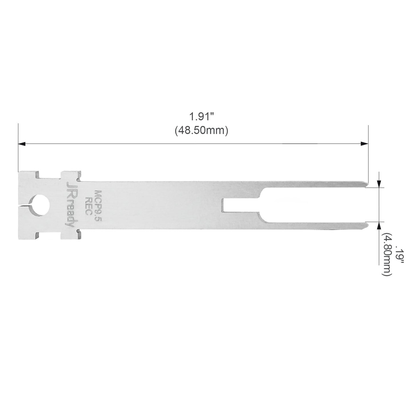 JRready Single Mounting Hole Flat Blade Replacement Tips for Molex/AMP/Delphi Terminal Extraction Tools