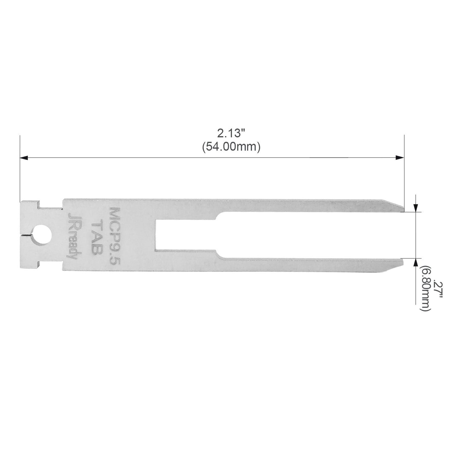 JRready Single Mounting Hole Flat Blade Replacement Tips for Molex/AMP/Delphi Terminal Extraction Tools