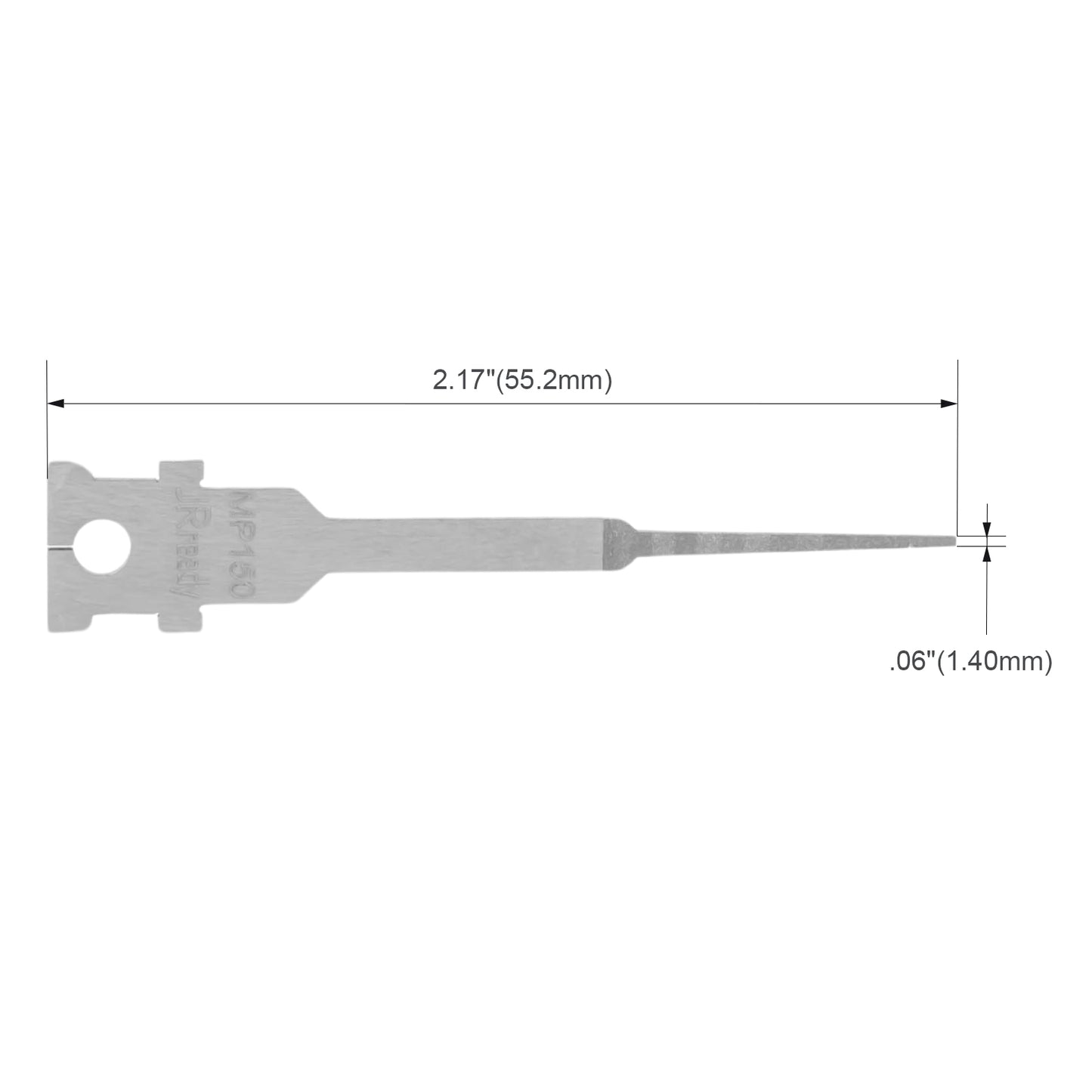JRready Single Mounting Hole Flat Blade Replacement Tips for Molex/AMP/Delphi Terminal Extraction Tools