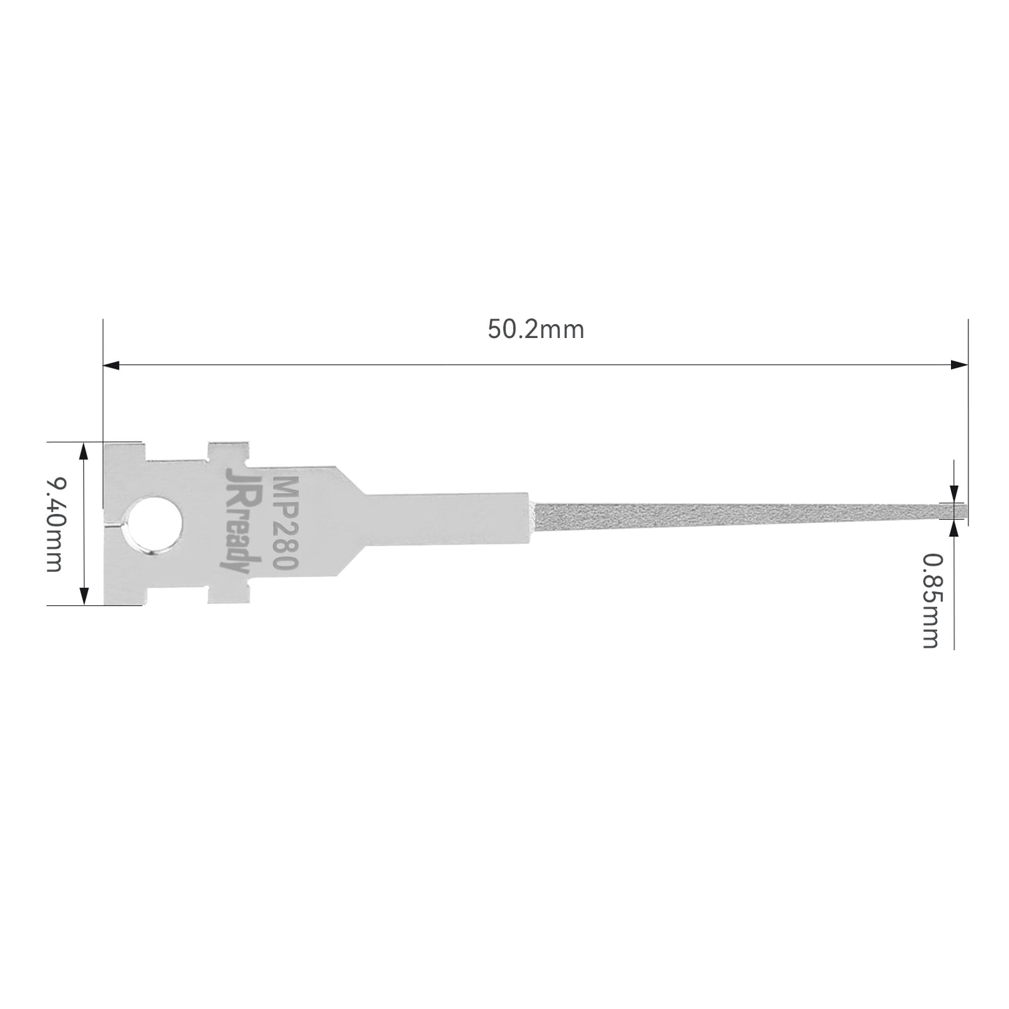 JRready Single Mounting Hole Flat Blade Replacement Tips for Molex/AMP/Delphi Terminal Extraction Tools