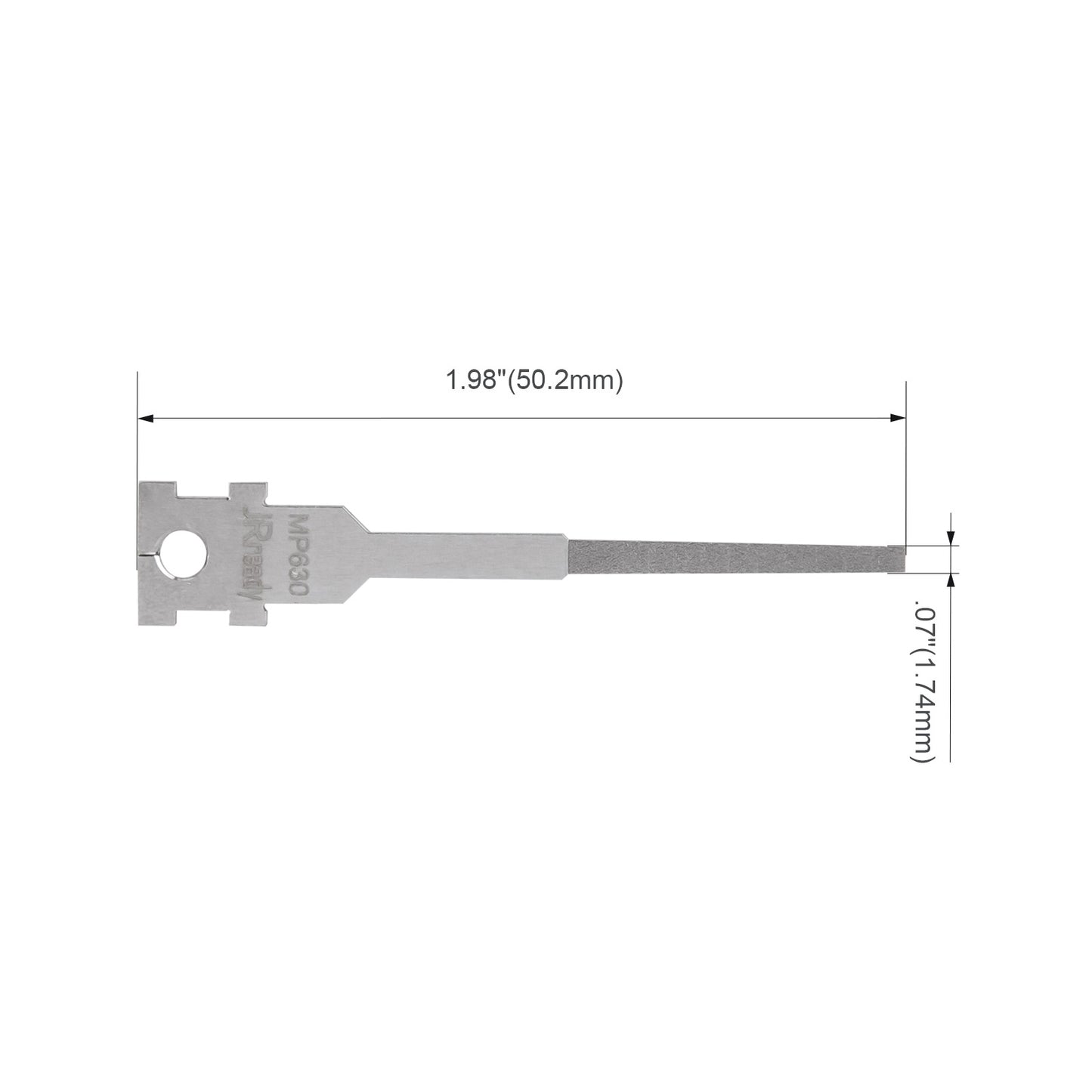 JRready Single Mounting Hole Flat Blade Replacement Tips for Molex/AMP/Delphi Terminal Extraction Tools