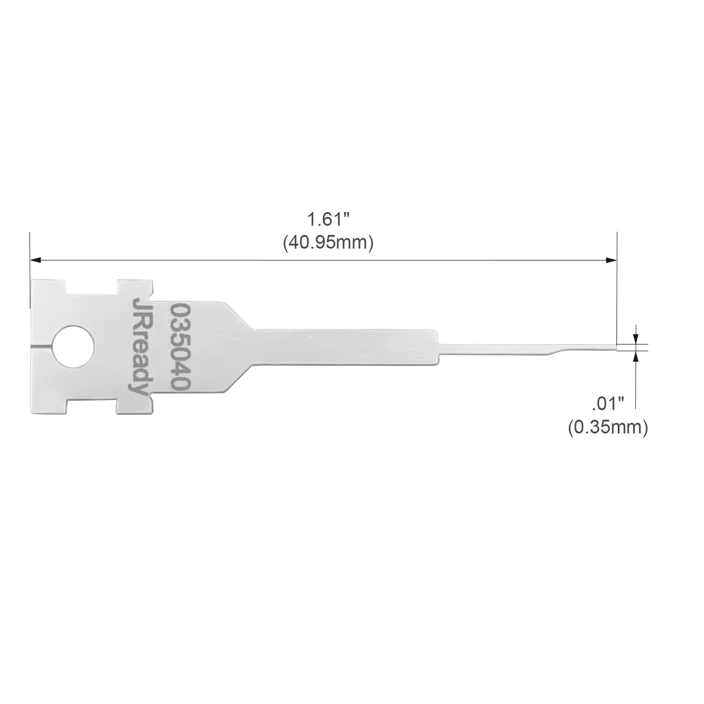 JRready Single Mounting Hole Flat Blade Replacement Tips for Molex/AMP/Delphi Terminal Extraction Tools