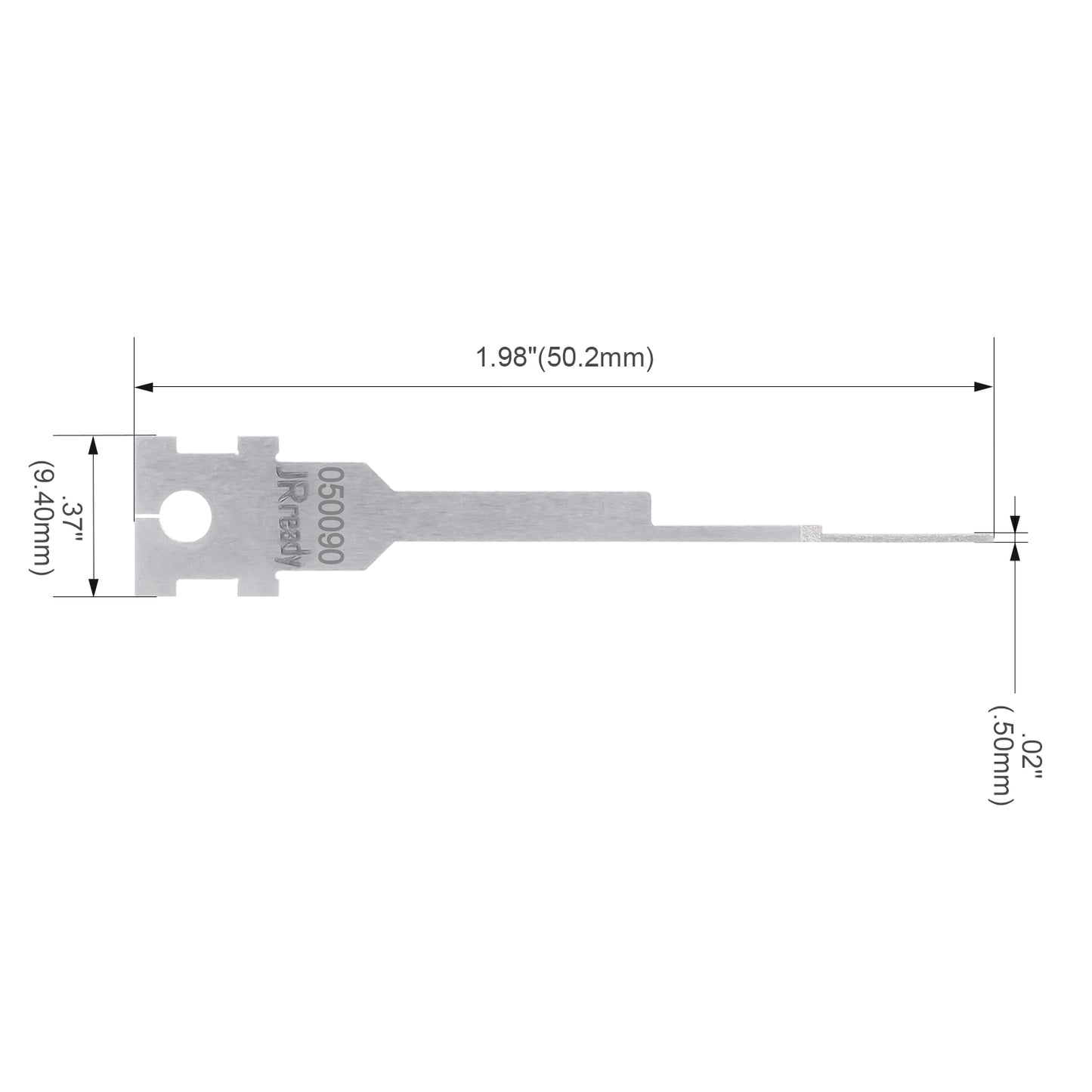 JRready Single Mounting Hole Flat Blade Replacement Tips for Molex/AMP/Delphi Terminal Extraction Tools