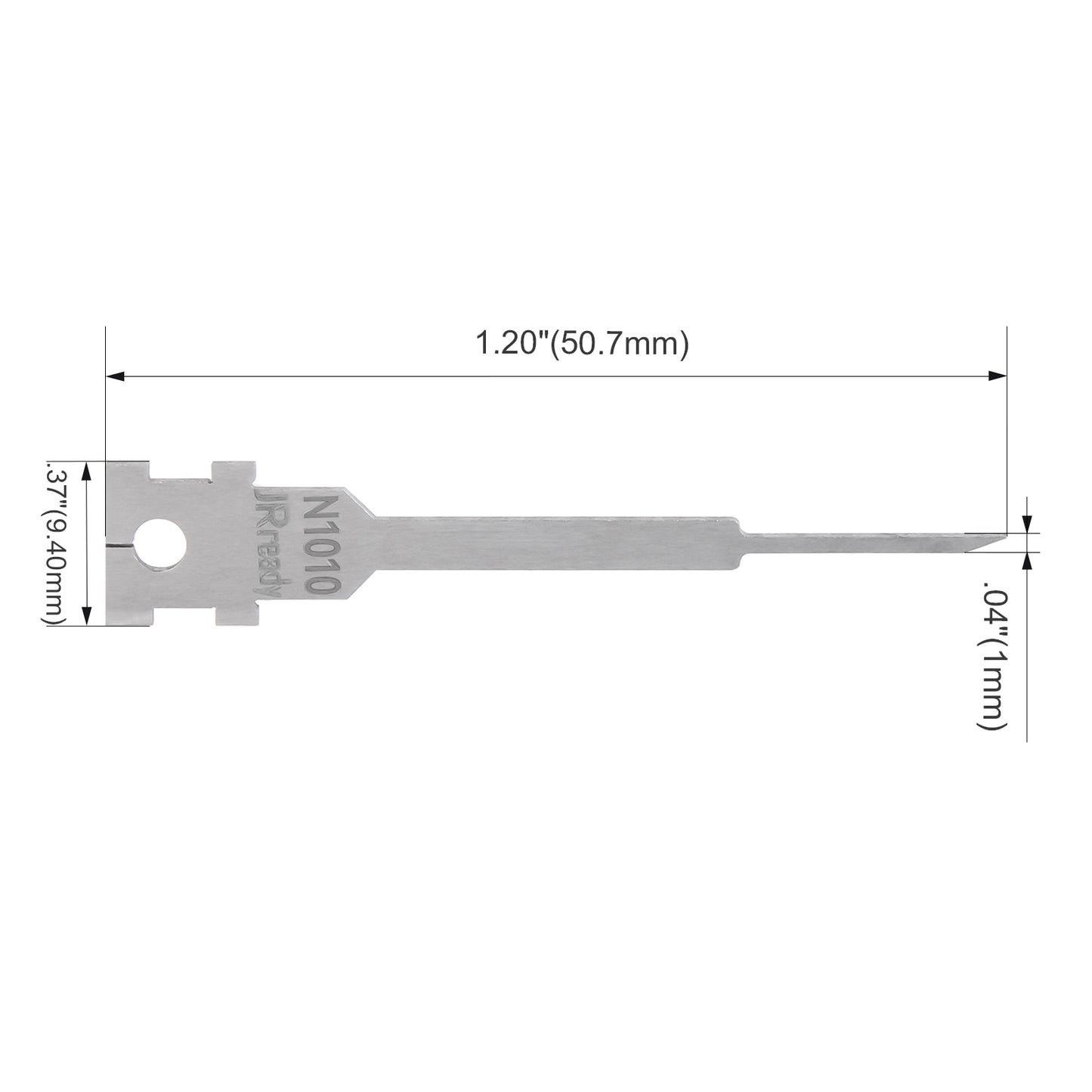 JRready Single Mounting Hole Flat Blade Replacement Tips for Molex/AMP/Delphi Terminal Extraction Tools