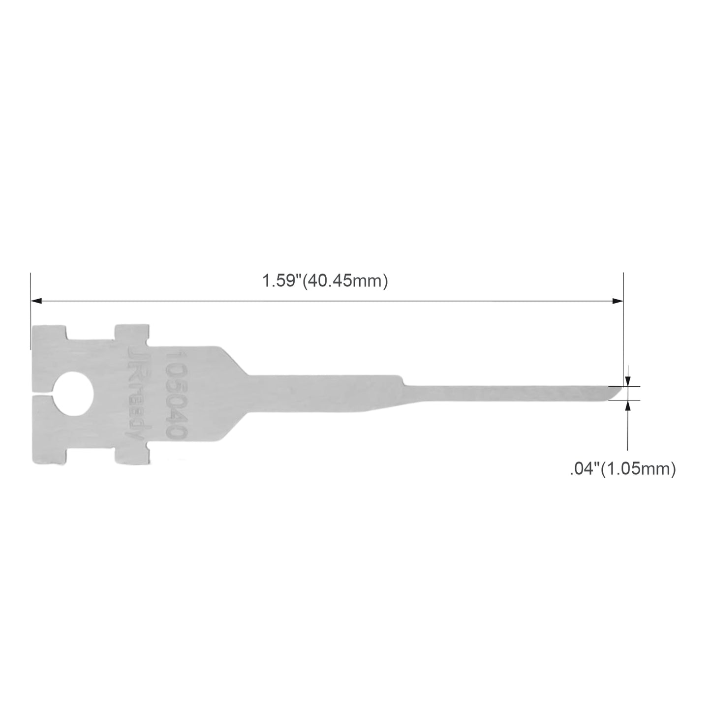 JRready Single Mounting Hole Flat Blade Replacement Tips for Molex/AMP/Delphi Terminal Extraction Tools