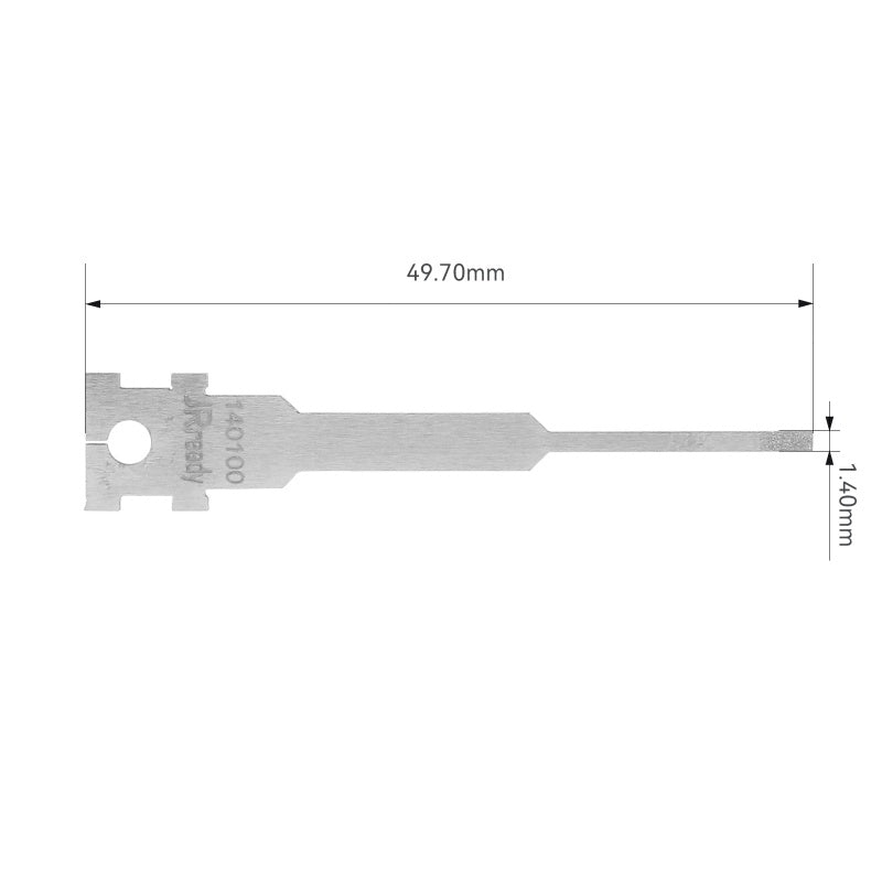 JRready Single Mounting Hole Flat Blade Replacement Tips for Molex/AMP/Delphi Terminal Extraction Tools
