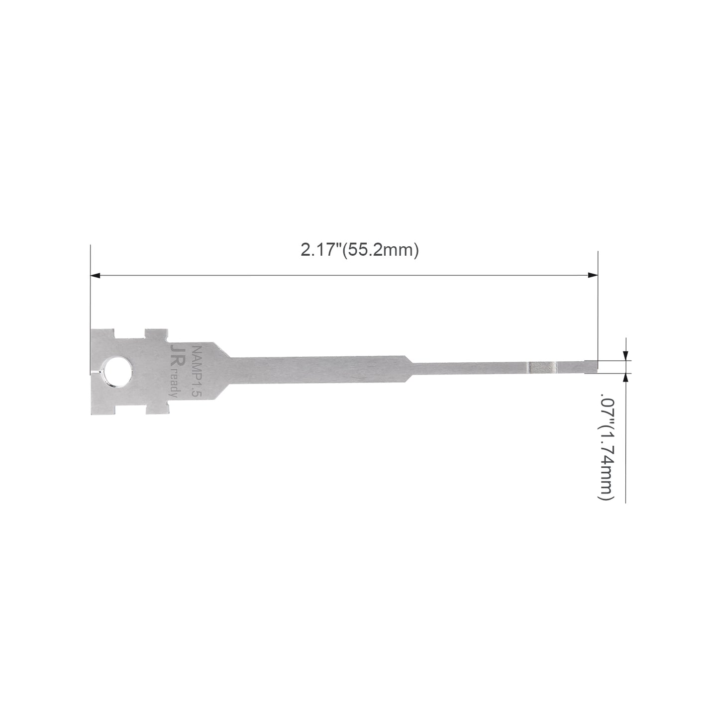 JRready Single Mounting Hole Flat Blade Replacement Tips for Molex/AMP/Delphi Terminal Extraction Tools