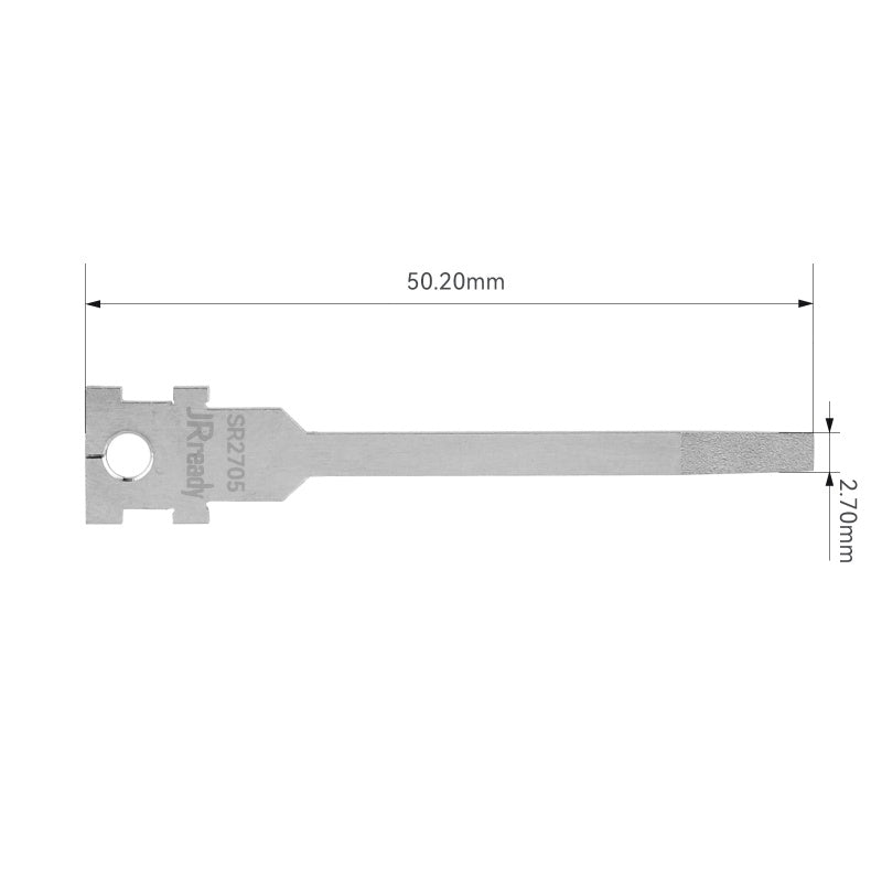 JRready Single Mounting Hole Flat Blade Replacement Tips for Molex/AMP/Delphi Terminal Extraction Tools