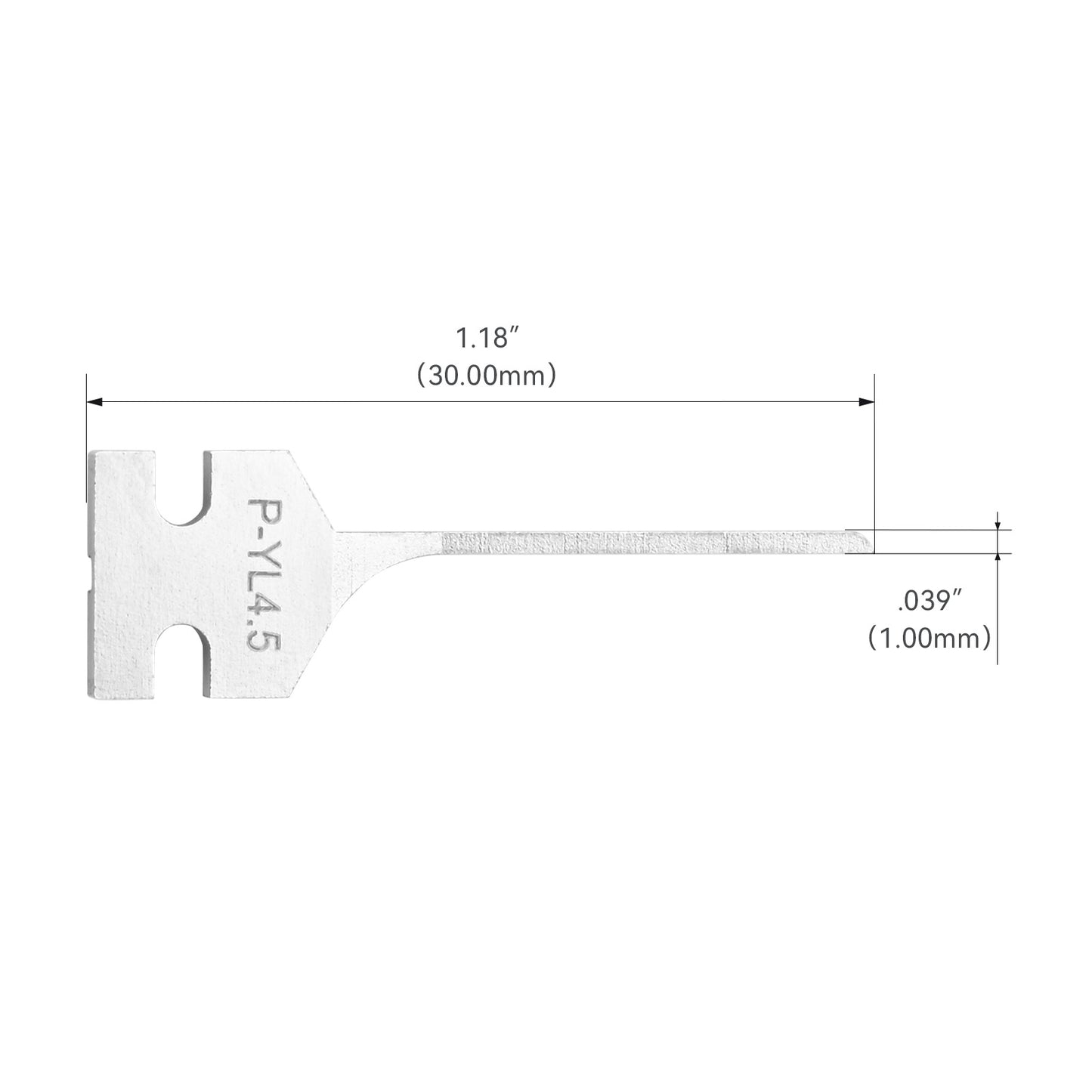 JRready Dual Mounting Hole Flat Blade Replacement Tips for Molex/AMP/Dephi Terminal Extraction Tools