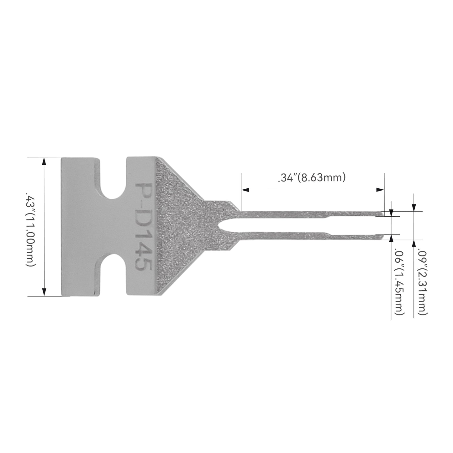 JRready Dual Mounting Hole Flat Blade Replacement Tips for Molex/AMP/Dephi Terminal Extraction Tools
