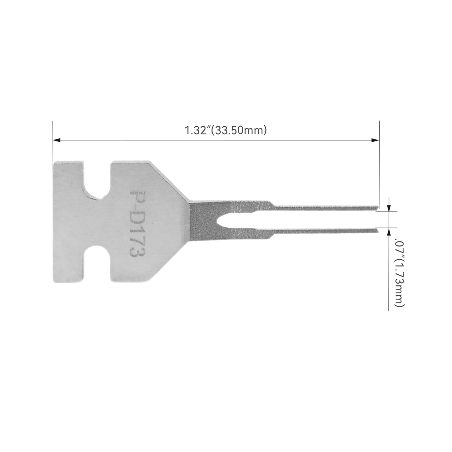 JRready Dual Mounting Hole Flat Blade Replacement Tips for Molex/AMP/Dephi Terminal Extraction Tools