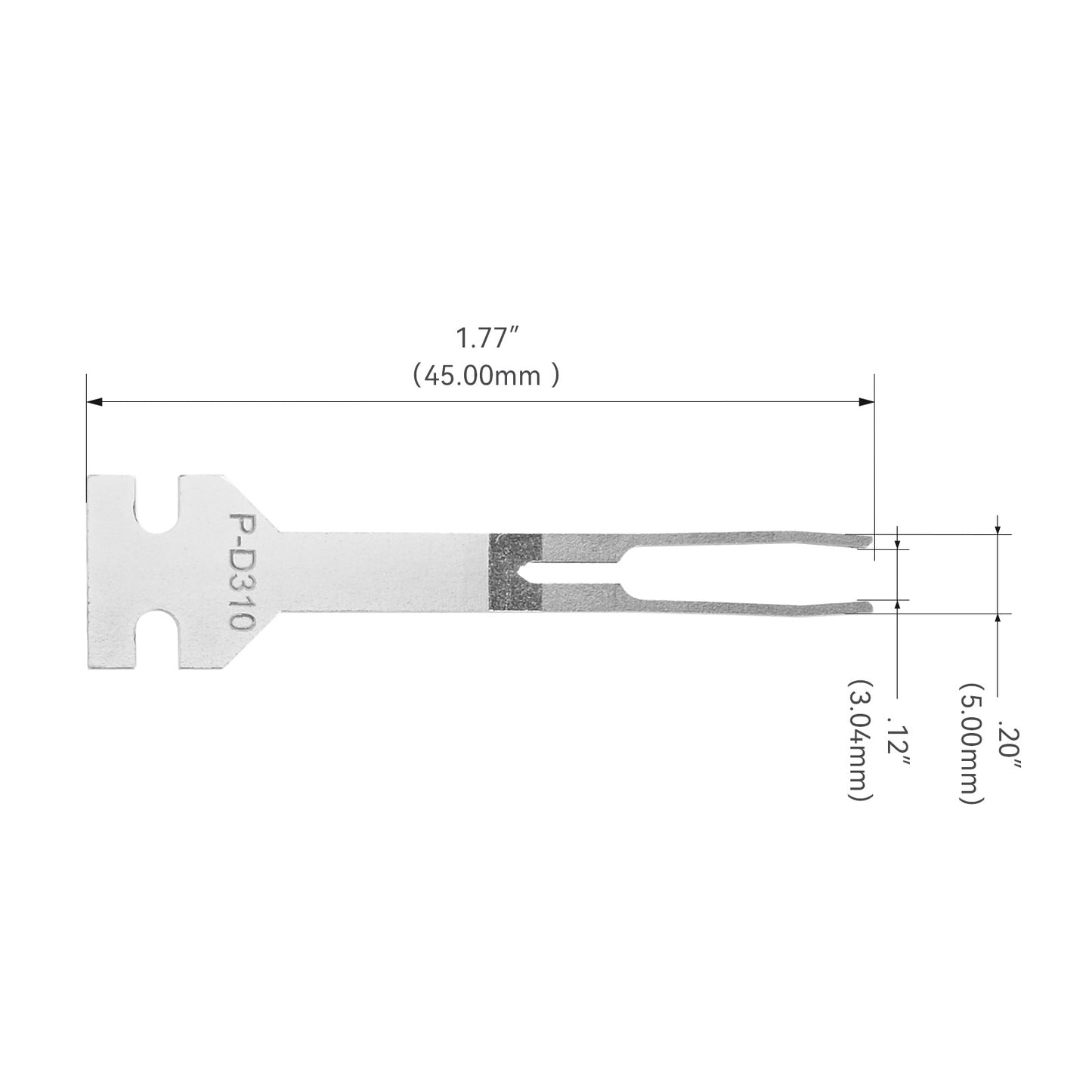 JRready Dual Mounting Hole Flat Blade Replacement Tips for Molex/AMP/Dephi Terminal Extraction Tools