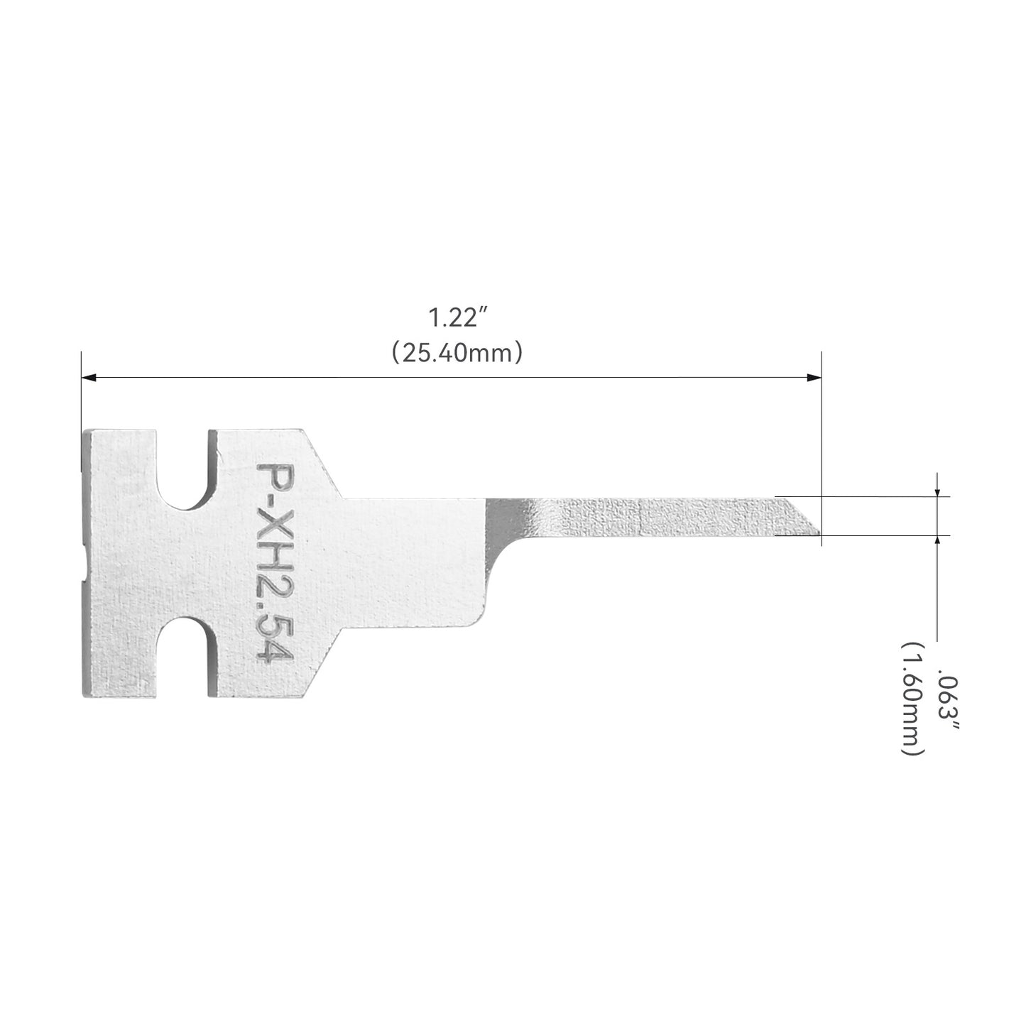 JRready Dual Mounting Hole Flat Blade Replacement Tips for Molex/AMP/Dephi Terminal Extraction Tools