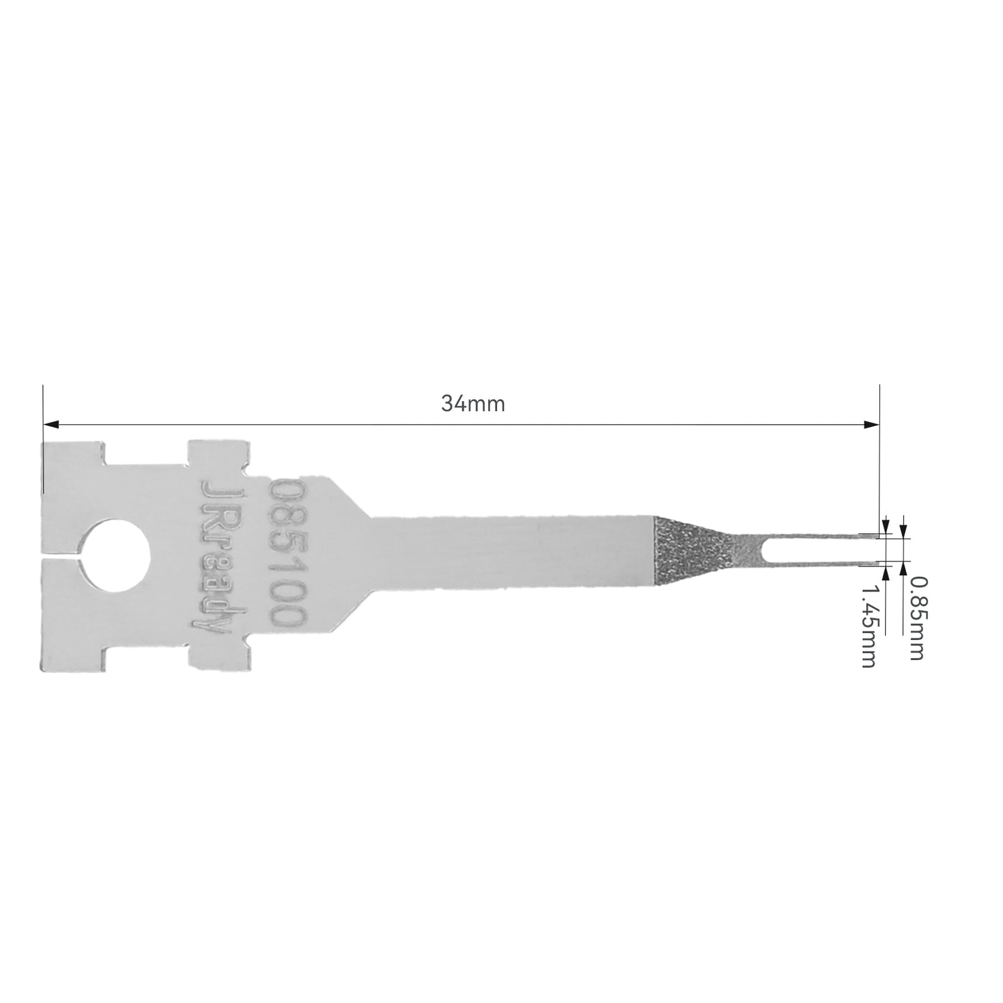 JRready Single Mounting Hole Flat Blade Replacement Tips for Molex/AMP/Delphi Terminal Extraction Tools