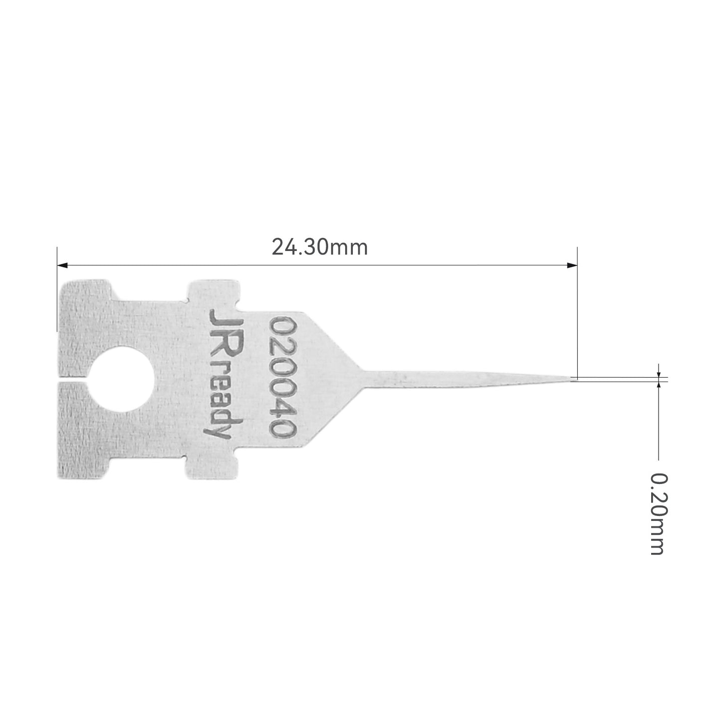 JRready Single Mounting Hole Flat Blade Replacement Tips for Molex/AMP/Delphi Terminal Extraction Tools