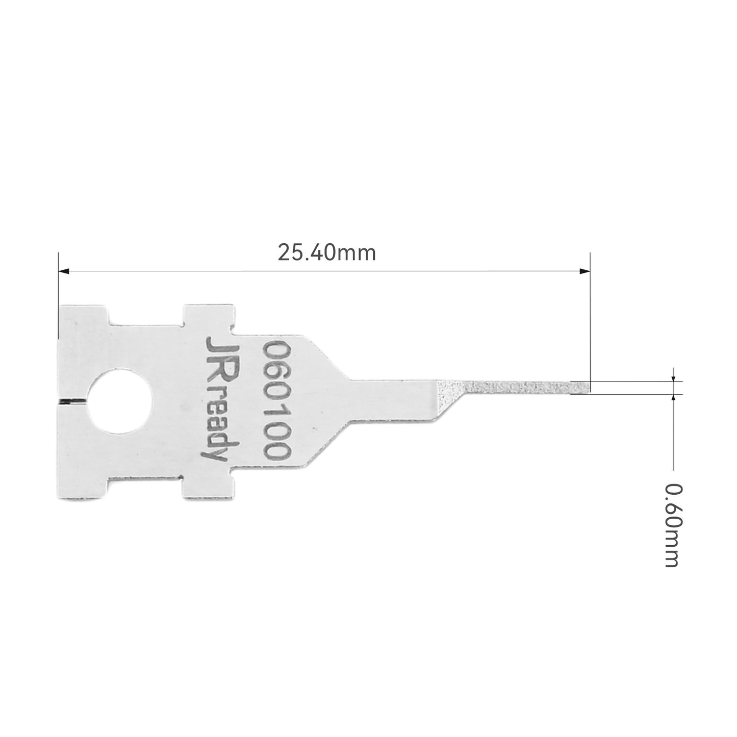 JRready Single Mounting Hole Flat Blade Replacement Tips for Molex/AMP/Delphi Terminal Extraction Tools
