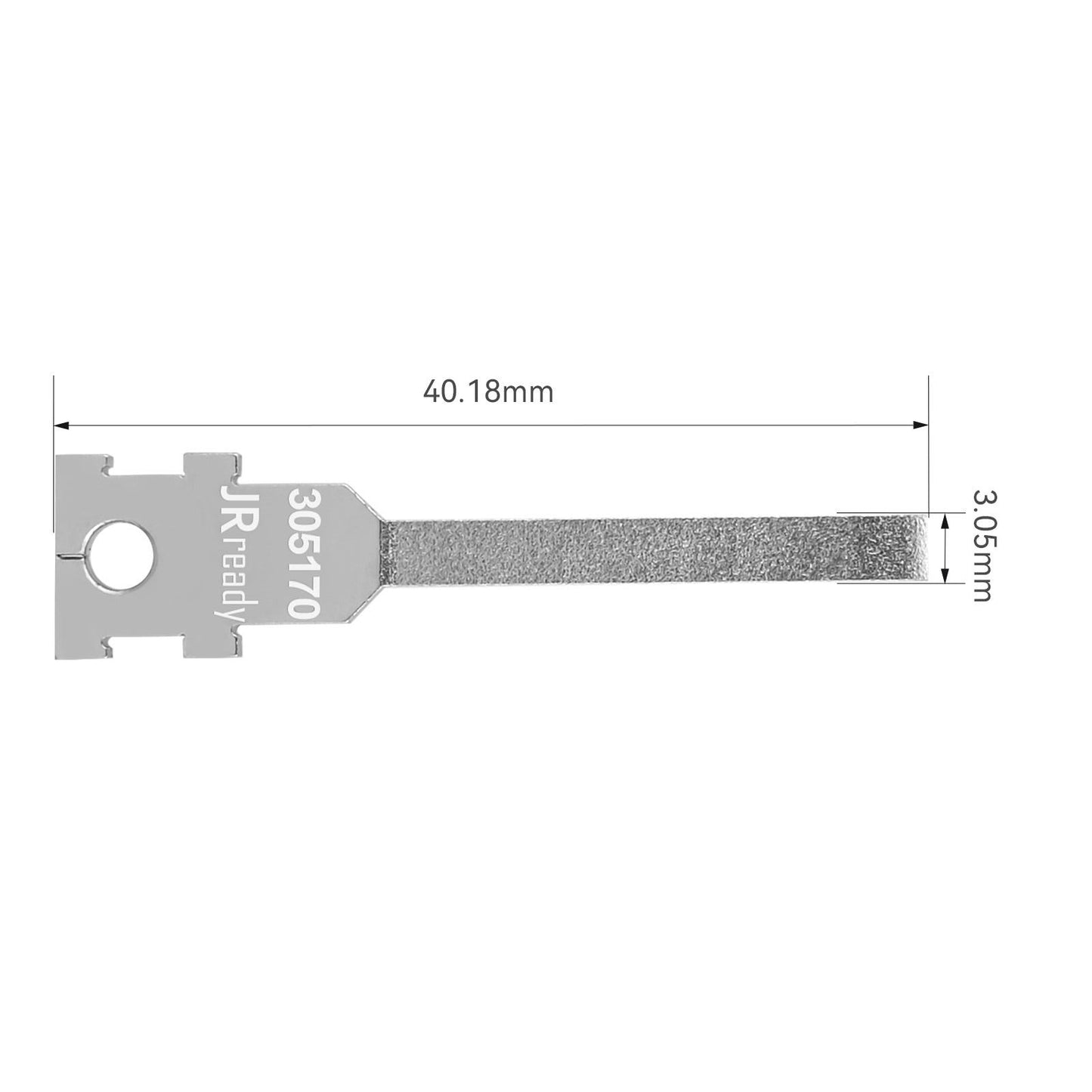 JRready Single Mounting Hole Flat Blade Replacement Tips for Molex/AMP/Delphi Terminal Extraction Tools