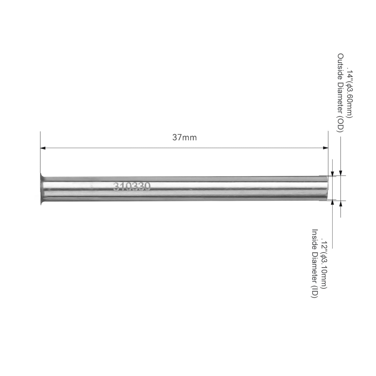 JRready Round Tube Type Replacement Tips for Molex/AMP/Harting/Delphi Terminal Extraction Tools