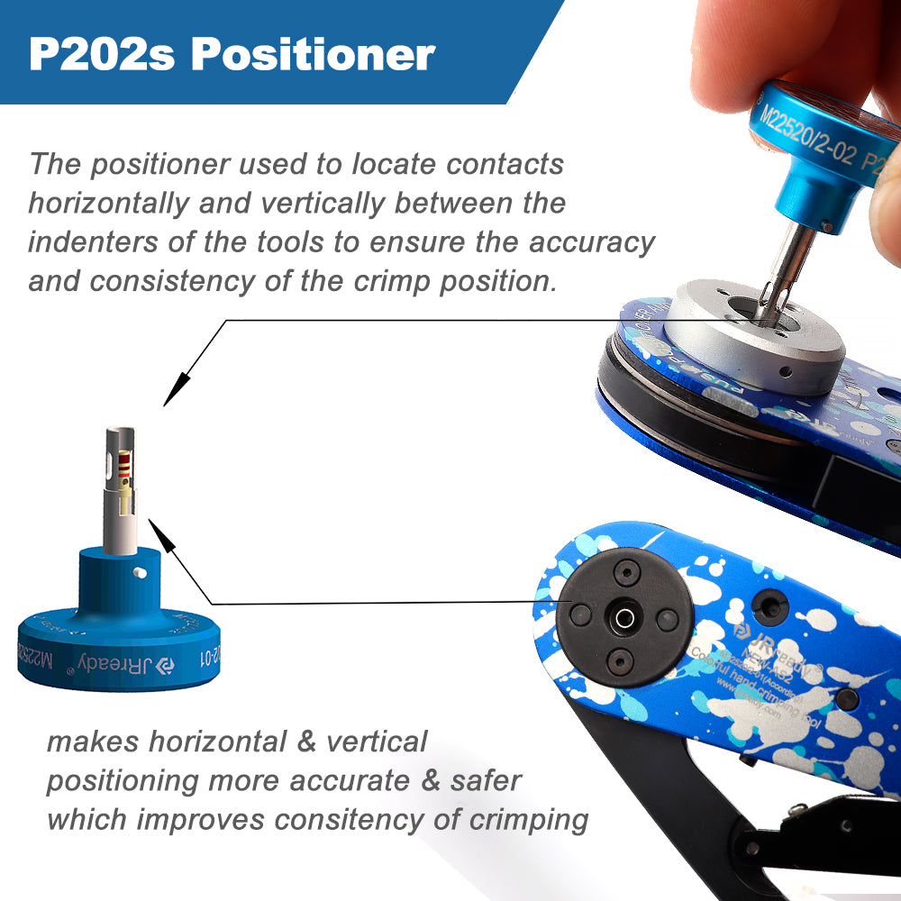 JRready P202S Positionierer M22520/2-02 verwendet mit MIL-Standard 20# Kontakten MS3192-20 MS3193-20 