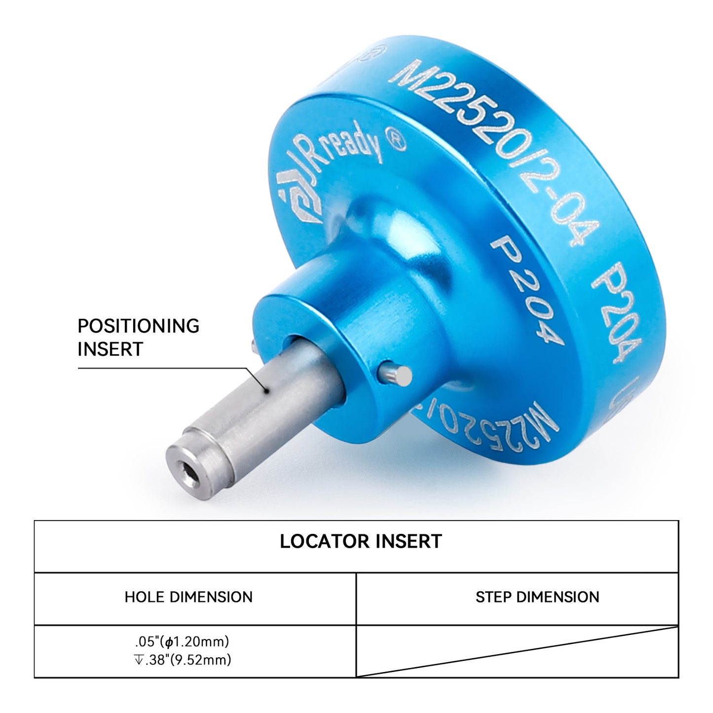 JRready K151 / P204 (M22520/2-04) Positioner for terminal contacts MS18232-1,MS18233-1,MS18265-1,-2,MS18266-1,-2