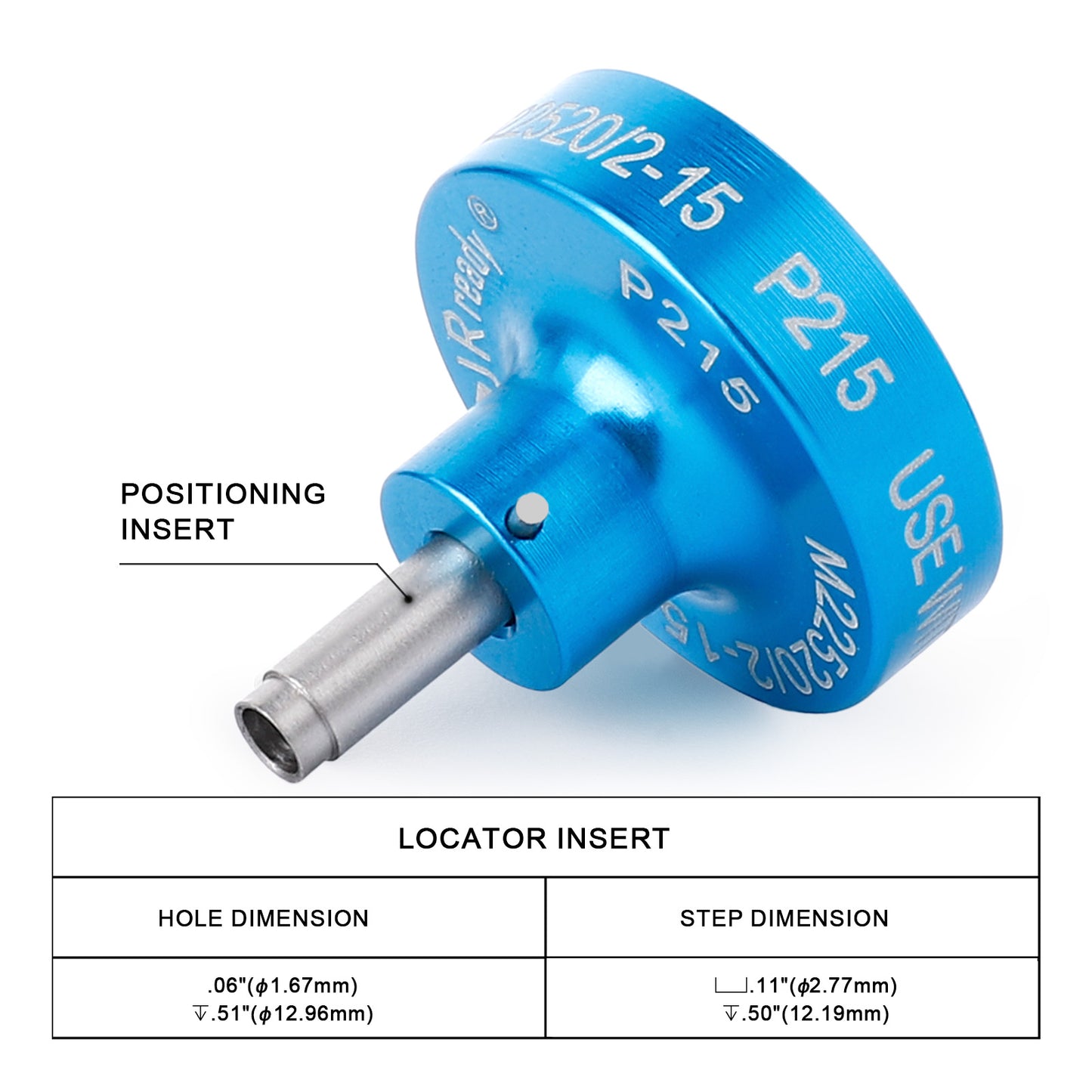 Posizionatore JRready K341 / P215 (M22520/2-15), adatto per terminale M39029/18-179