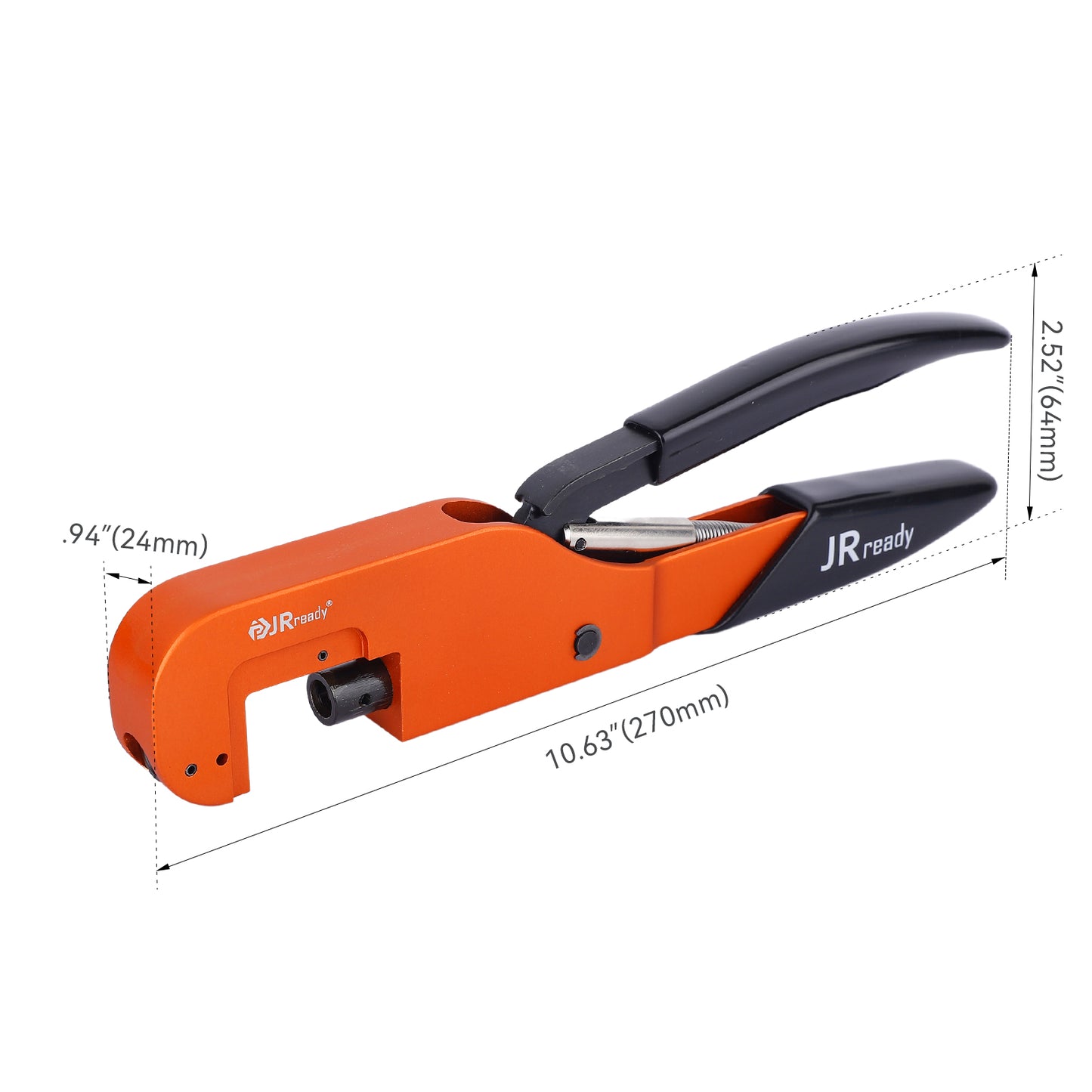 JRready YJQ-W5 (M22520/5-01) Open Frame Crimp Tool, Crimper Tool, Die Crimper Terminal Copper Lug Ring Pliers (Frame only, Without crimp dies)