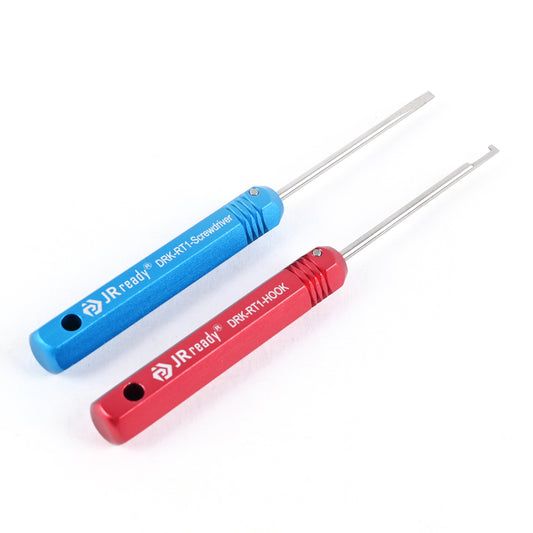JRready ST5209 DRK-RT1-Hook+DRK-RT1-Screwdriver (Equivalent to DT-RT1 DRK-RT1) For DT DTM DTP Connectors for Automotive Motorcycles Trucks Maintenance