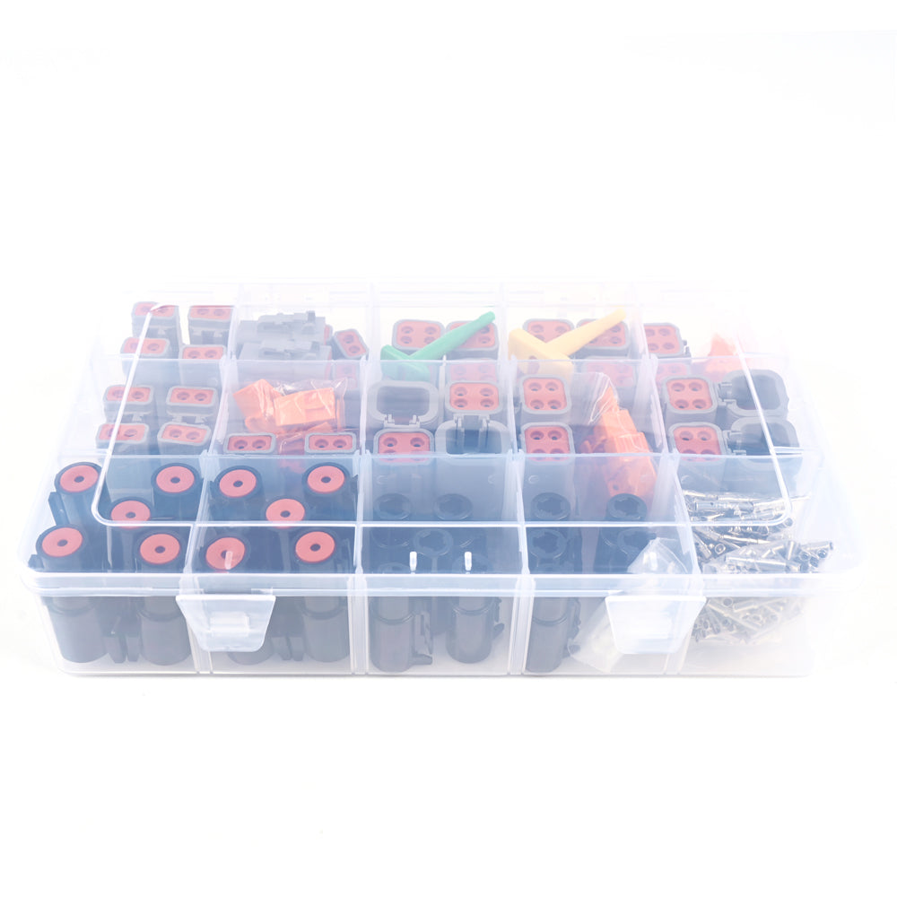JRready ST6292 DTP Connector Kit 2 4 Pin & DTHD 1 Pin Automotive Quick Wire Connectors, Size 12 Solid Contacts, 12-14AWG, 25A 14 Gauge Wire Connectors