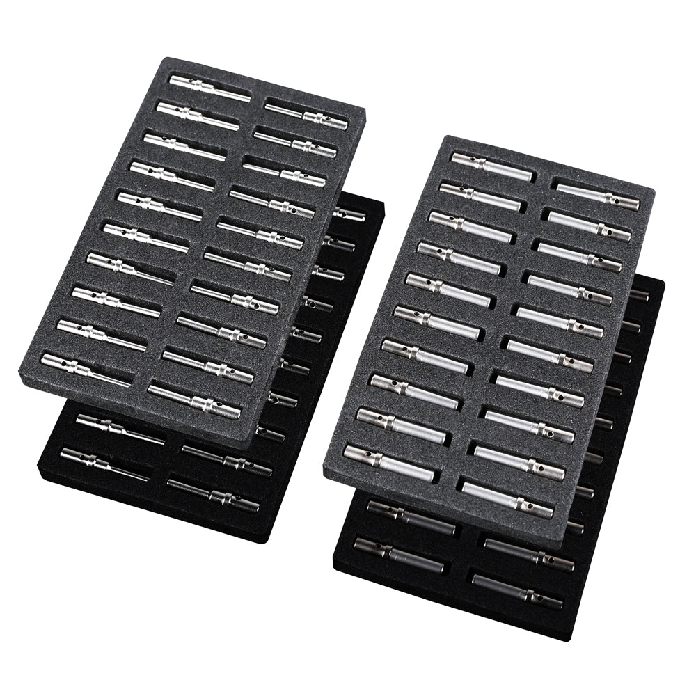 JRready ST6280 Deutsch DTP-Steckverbinder-Set mit massiven Kontaktstiften, Größe 12, männliche Deutsch DTP-Stifte 0460-204-12141, 12 AWG Deutsch-Stifte/weibliche Deutsch-Buchsen 0462-203-12141, Drahtstärke 12-16 AWG, 40 Paare 