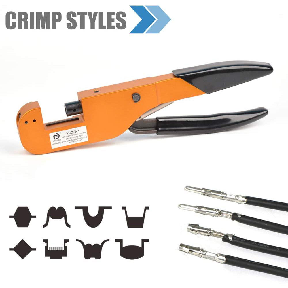 JRready YJQ-W5 (M22520/5-01) Open Frame Crimp Tool, Crimper Tool, Die Crimper Terminal Copper Lug Ring Pliers (Frame only, Without crimp dies)