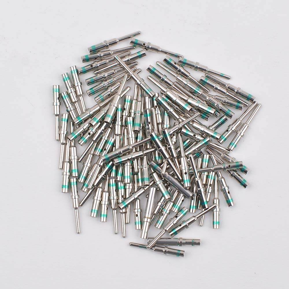 JRready ST6118 Size 16 Deutsch Connector Pins Solid Contacts Kit: Male 0460-215-16141 Closed Barrel Pins /Female Sockets 0462-209-16141 Wire 14（100 Pair）