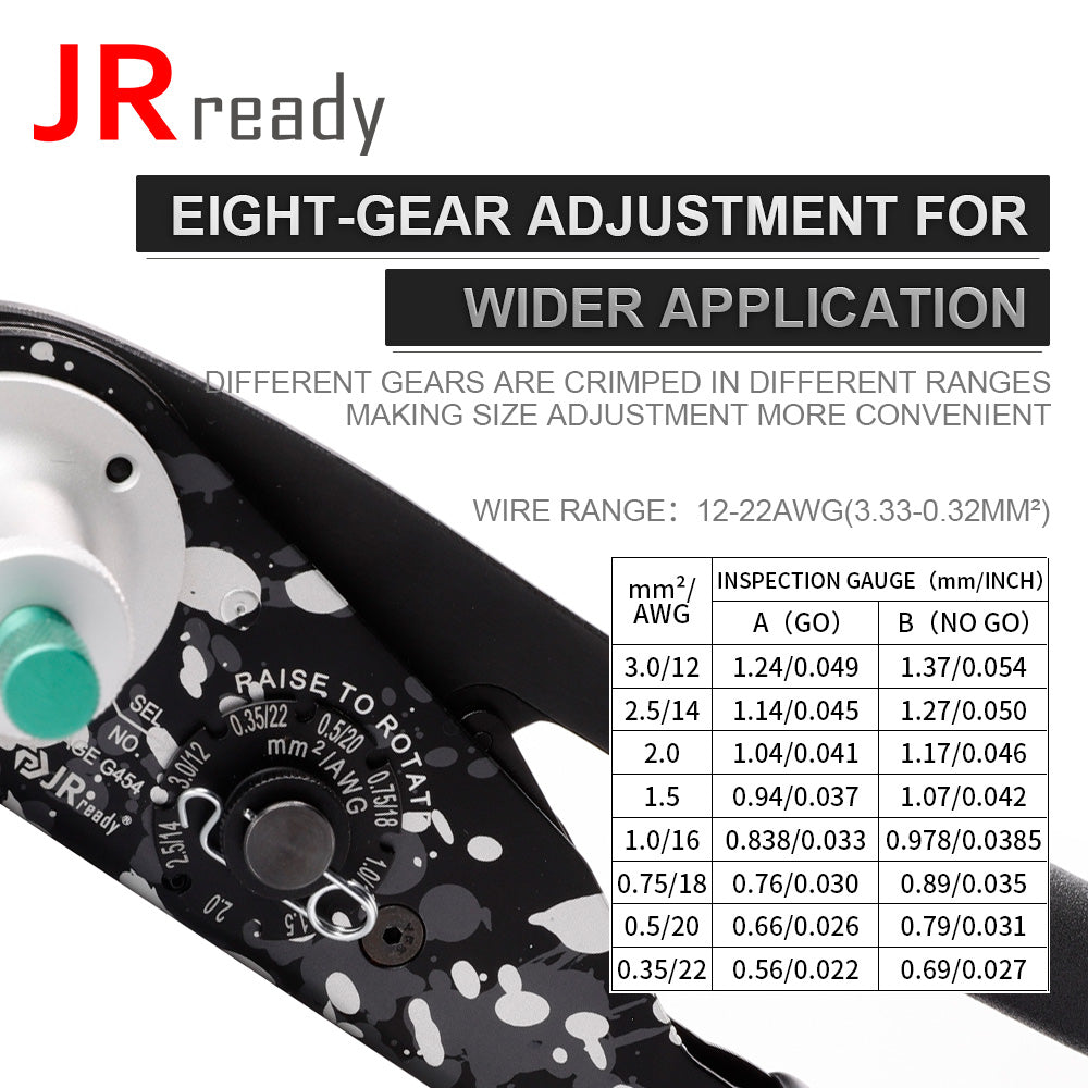 Kit di utensili JRready JST2109-DT1: NUOVO utensile a crimpare DT1 (equivalente a HDT-48-00) + gancio DRK-RT1 + cacciavite DRK-RT1 per riparazioni e manutenzione di autoveicoli, motociclette, camion 