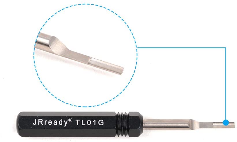 JRready TL01G (09990000319) Ausbauwerkzeug für HARTING HAN E &amp; WAIN HM, HK &amp; TE 16A Rundkontakte