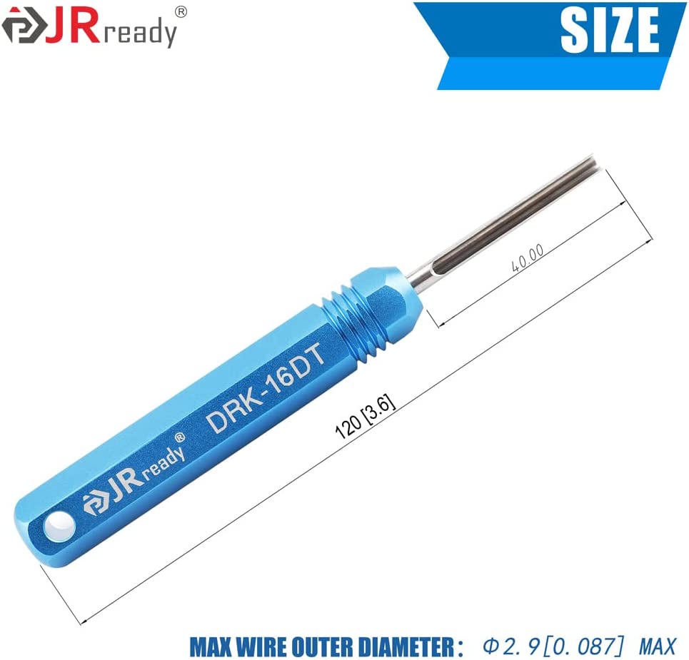 JRready ST5236-DEUTSCH Connector Tool Kit: DRK-12DTP+16DT+20DTM & RT1 Metal Extraction Tools & 8 PCS Plastic Deutsch Pin Removal Tool Kit