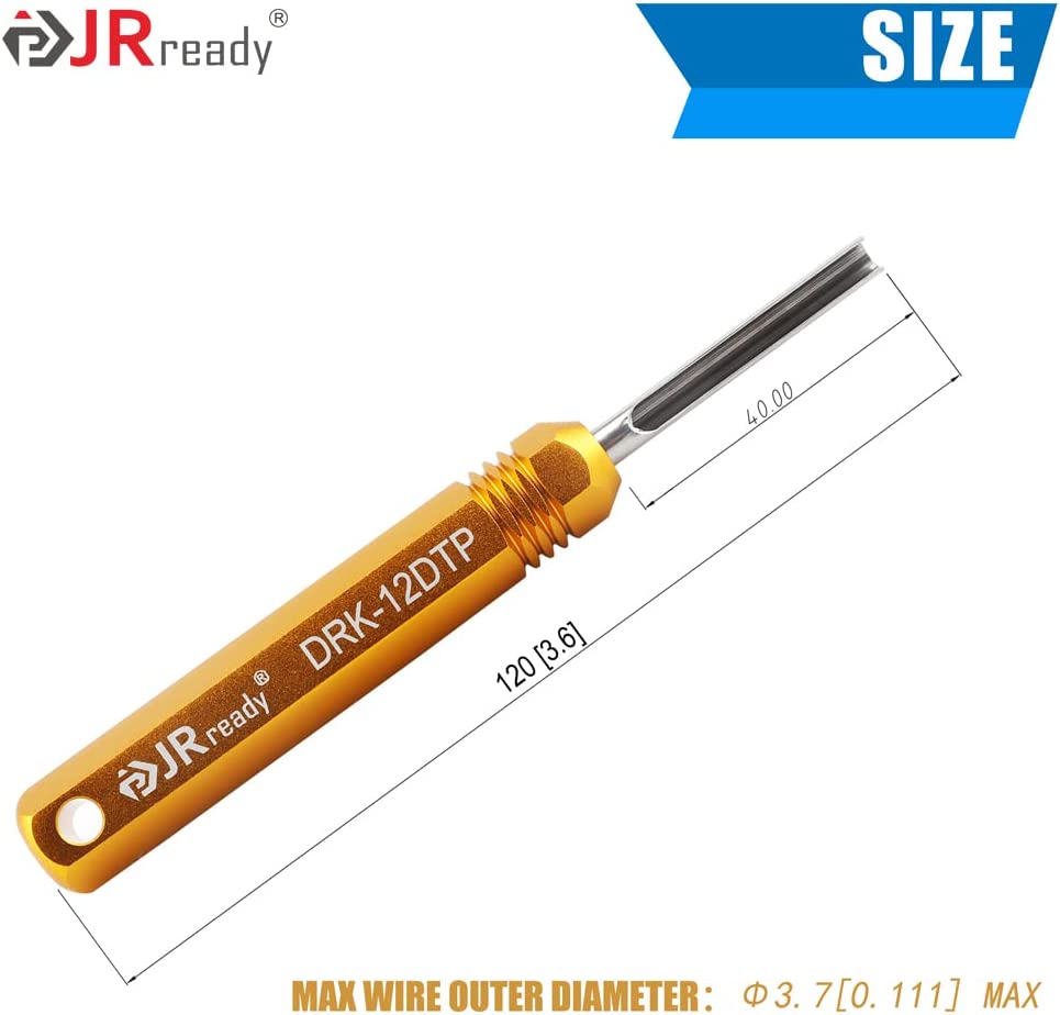 JRready ST5236-DEUTSCH Connector Tool Kit: DRK-12DTP+16DT+20DTM & RT1 Metal Extraction Tools & 8 PCS Plastic Deutsch Pin Removal Tool Kit
