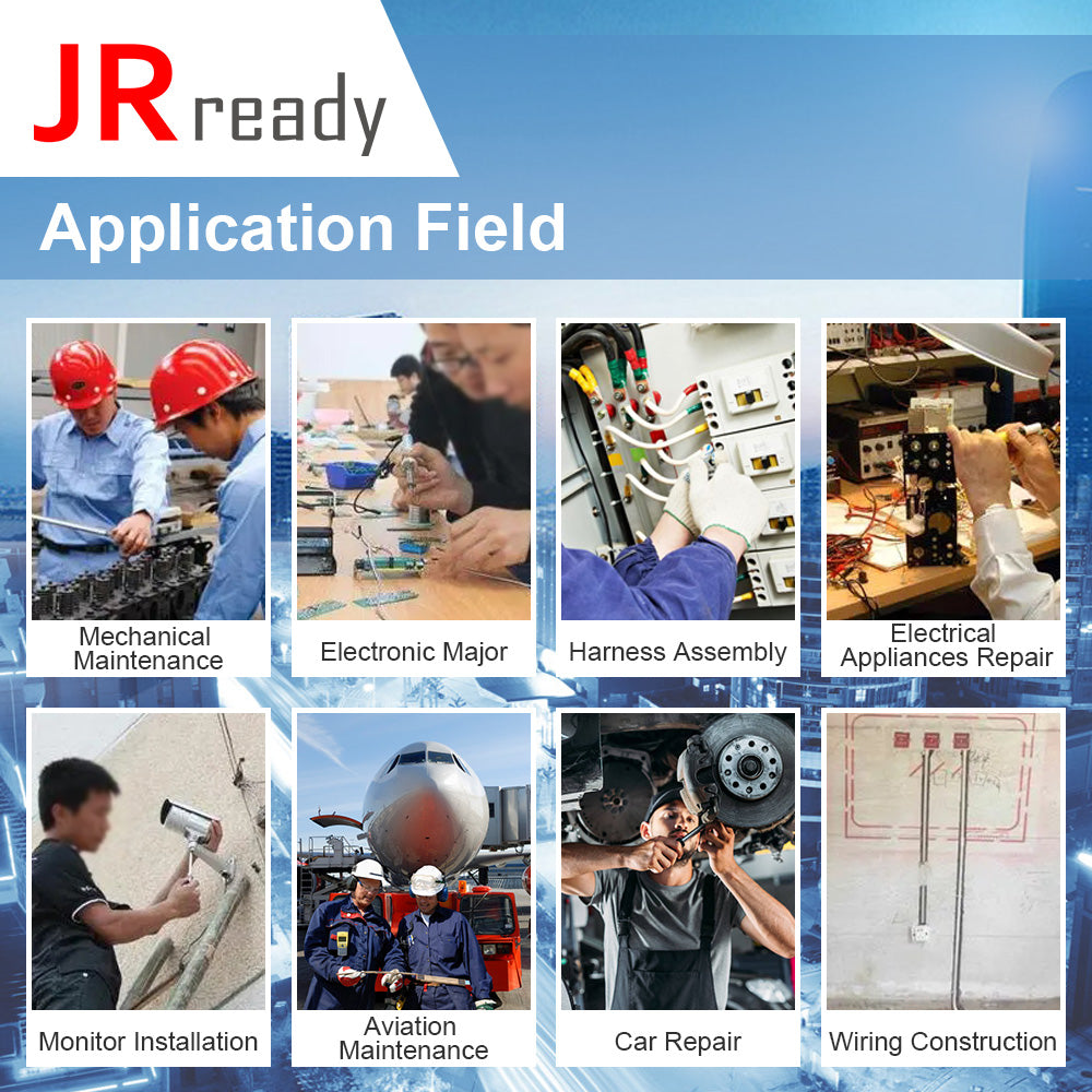 JRready ACT-WS30 Multifunctional Precision Wire Strippers Crimper Cutter, Strip Wire Solid 10-18 AWG, Stranded 12-20 AWG,Crimp 8-16 AWG Terminal, Cut Steel Wire