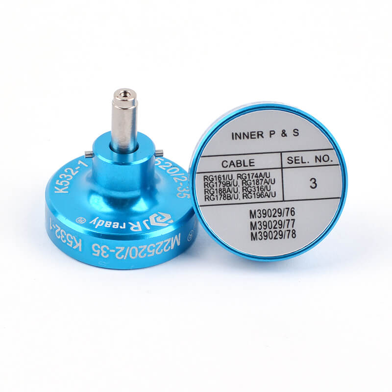 Posizionatore JRready K532-1 (M22520/2-35) per contatti M38999 serie 1,2,3 e 4 M39029/76-PIN,77-SKT,78-SKT CONTATTO MIL-DTL-24308