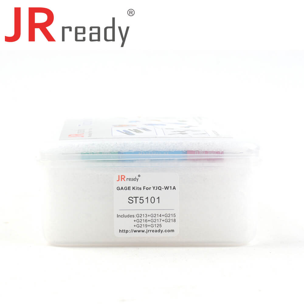 JRready ST5101 Kit: 8 Gut-Ausschuss-Lehren (G213 G214 G215 G216 G217 G218 G219 G125) für Prüfeindringkörper-Arbeitsdurchmesser der Crimpzange YJQ-W1A oder YJQ-W1Q 