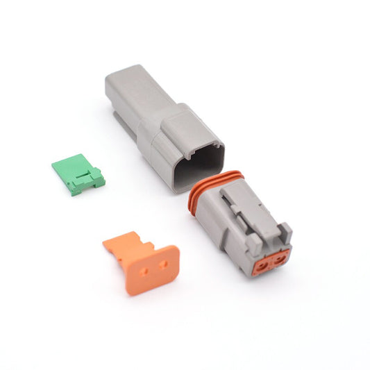 JRready DT 2 PIN CONNECTORS, Quick Connect Wire Connectors (DT04-2P+DT06-2S+W2P+W2S) 1 PACK