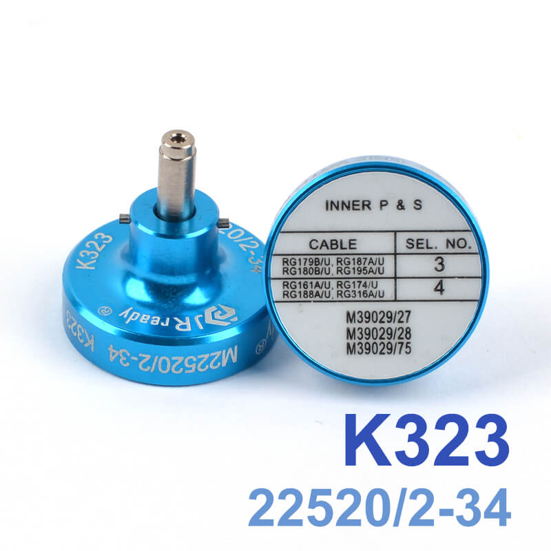 K323 (M22520/2-34) Crimpzange für Stiftkontakte mit Positionierer YJQ-W1A