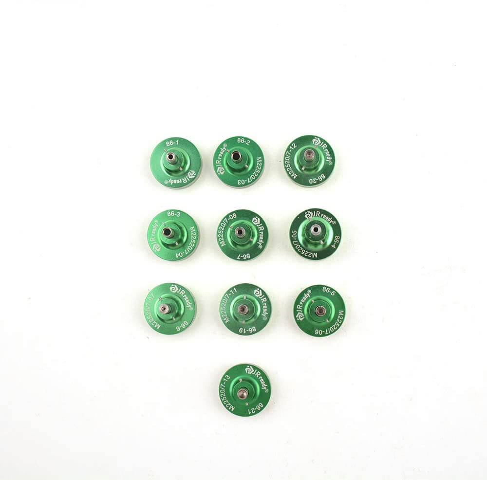 Kit posizionatori JRready ST5133: posizionatori 86-1 86-2 86-3 86-4 86-5 86-6 86-7 86-19 86-20 86-21 86-37 e calibro G145 compatibili con la pinza crimpatrice YJQ-W7A 