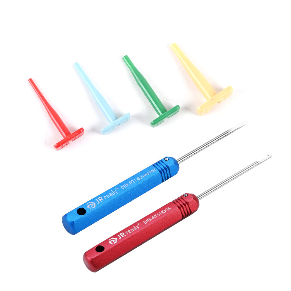 JRready ST5214 Deutsch Terminal Pin Removal Tool Kit Wire Sizes 12 14 16 and 20 Gauge & Steel DRK-RT1 for Deutsch Connector
