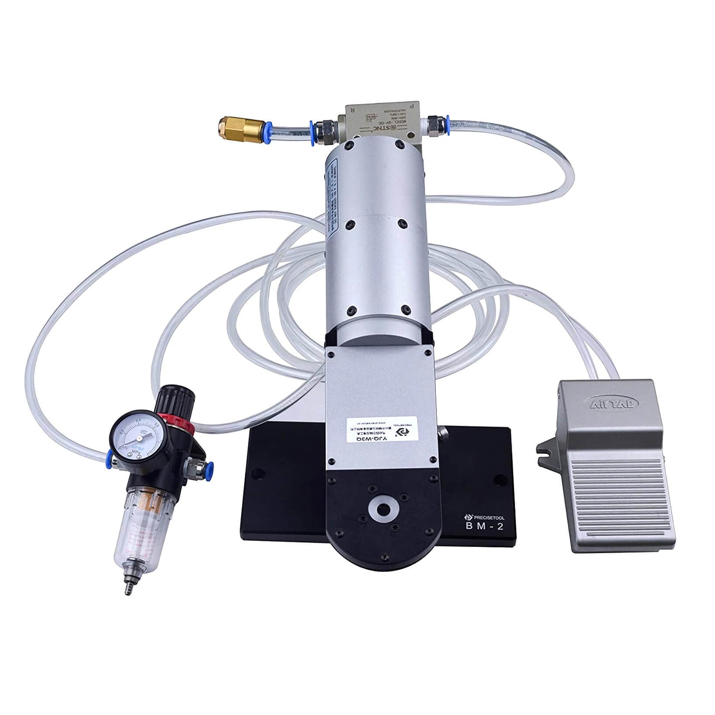 Kit di utensili per crimpatura pneumatici ST4030: utensile per crimpatura pneumatico a media corrente YJQ-W3Q WA27-309-2C e posizionatore regolabile UF3-C001 8-18 AWG 