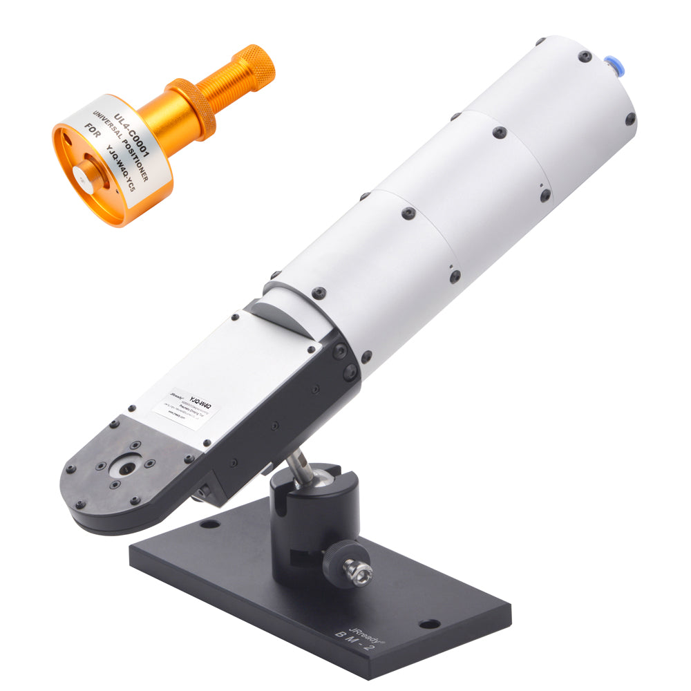 JRready ST4031 Pneumatisches Crimpwerkzeug-Set: YJQ-W4Q WA27-300BT-EP Pneumatisches Crimpwerkzeug für mittlere Stromstärken &amp; UF4-C001 Verstellbarer Positionierer 6-14AWG (13,3-2,075mm²) 