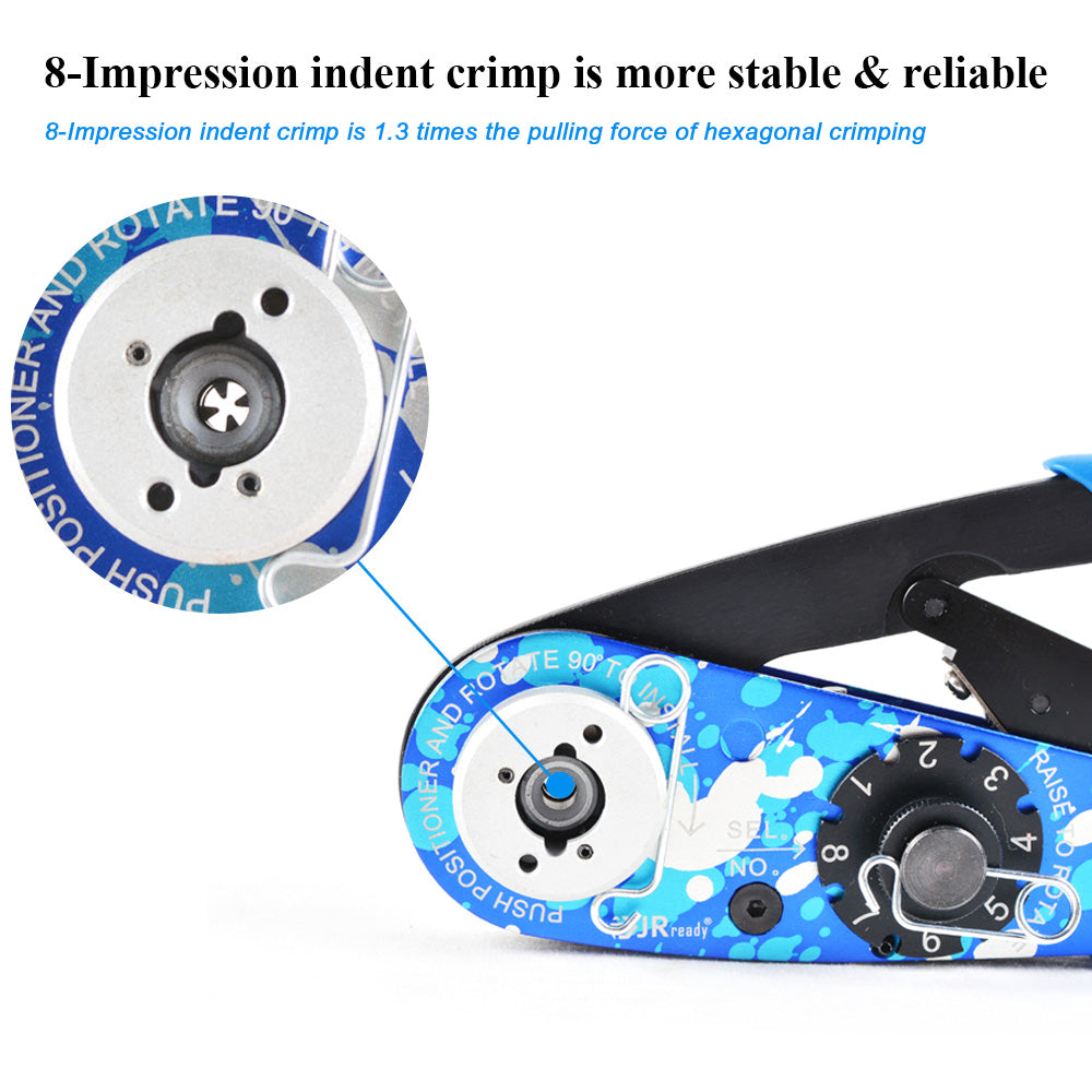 JRready Crimp Kit ST2119-AS2-1: NEW-AS2 (615717 M22520/2-01) Wire Crimpers, Indent Crimper & 36 K series Positioners & P-W1 Universal Positioner + G125 Go-nogo Gage for 20-32 AWG