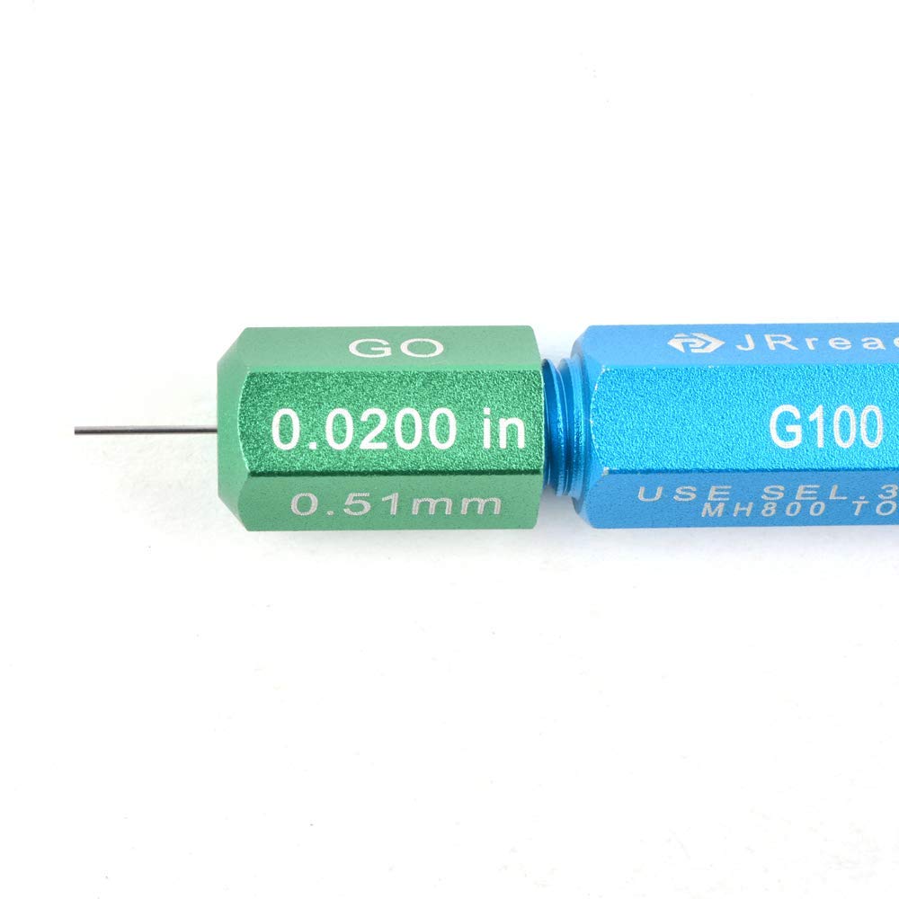 JRready G100 GO/NO-GO GAGE, for ULTRA-PRECISION Crimper YJQ-MH800, GO .0200 - NO-GO .0220
